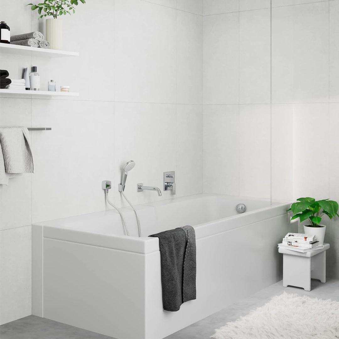 hansgrohe Wanneneinlauf Vernis Shape, Badewanneneinlauf, Chrom Chrom Wanne, Chrom Wanne