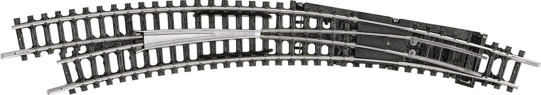 Minitrix 14947 - Bogenweiche Links – Radius R3/R4 - Detailgetreue Modelleisenbahn-Zubehör - Hohe Qua