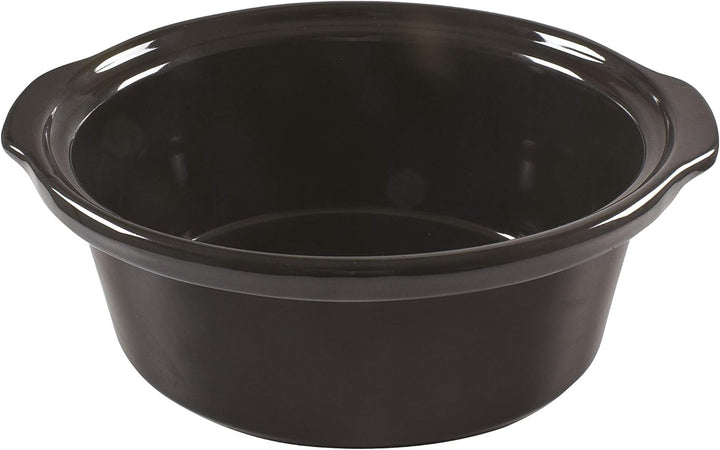 BEPER BC.510 Slow Cooker, 280 W, 4,5 Liter, Glaskeramik, Schwarz und Stahl, Nero E