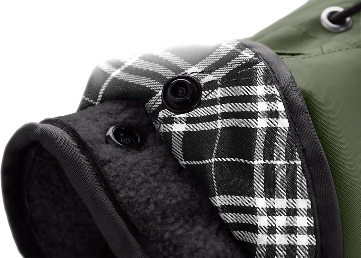 Hunter Hundemantel Uppsala, Farbe: Khaki, 2in1 Design mit herausknüpfbarem Innenfutter, wasserabweis
