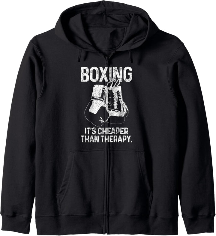 Boxen Spruch Lustig Kampfsport Boxer Kapuzenjacke