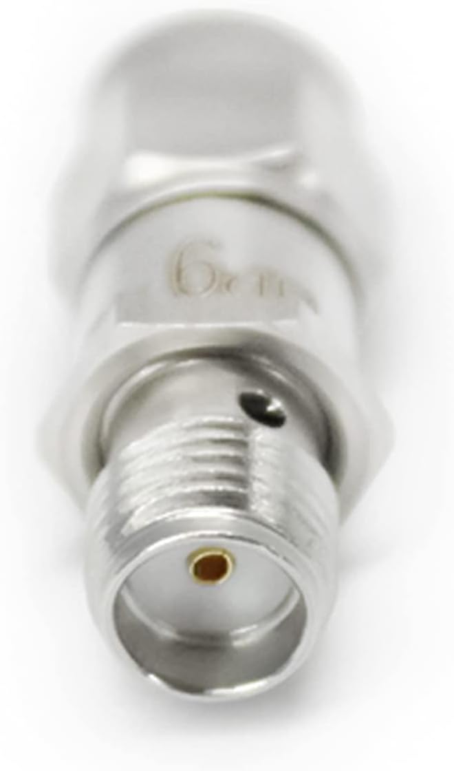 TOJOIN 2PCS RF Koaxial-Dämpfungsgerät, 12.4GHz 6dB 2W 50Ohm SMA Stecker auf SMA Buchse RF Coaxial At