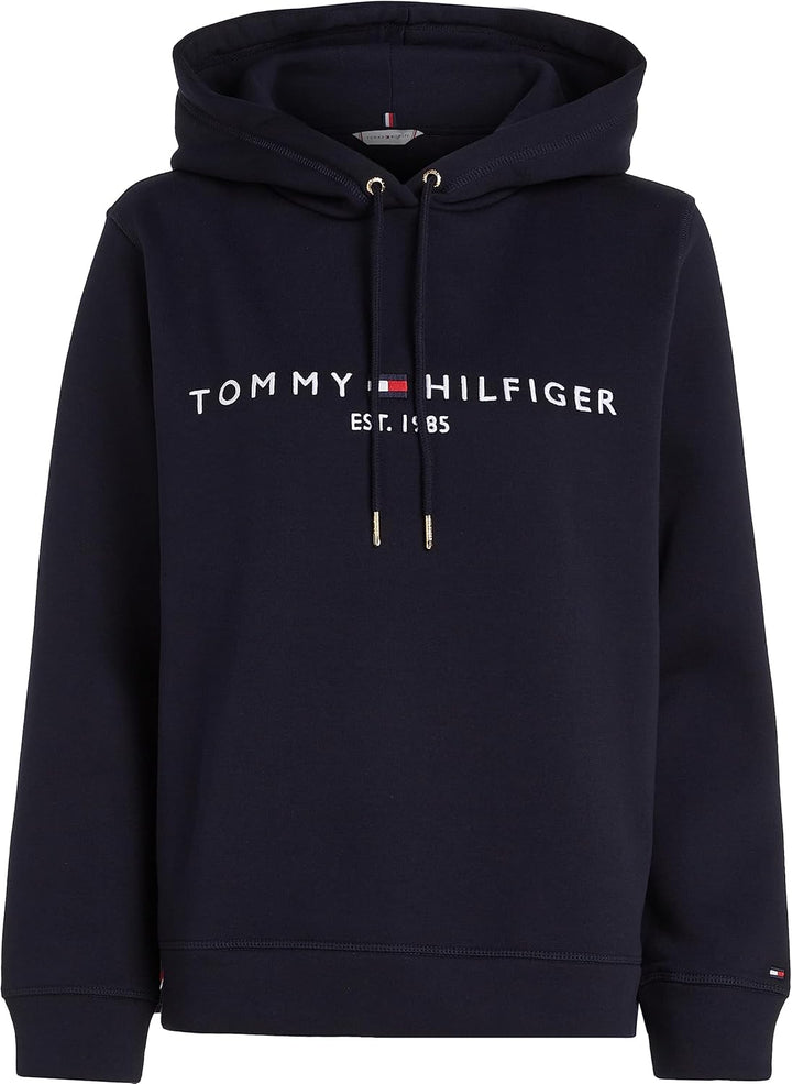 Tommy Hilfiger Damen Hoodie Heritage mit Kapuze S Desert Sky, S Desert Sky