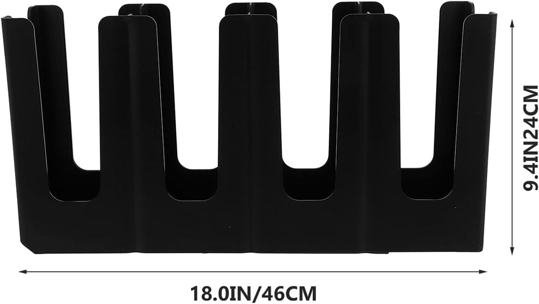 Housoutil 1stk Schräger Becherhalter Mit Vier Gittern Restaurantbedarf Schwarzer Kaffeetassen- To Go