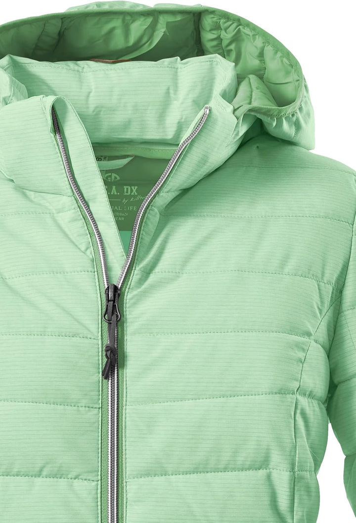 G.I.G.A. DX Damen Uyaka Stripe Casual Funktionsjacke In Daunenoptik Mit Abzippbarer Kapuze 40 strahl