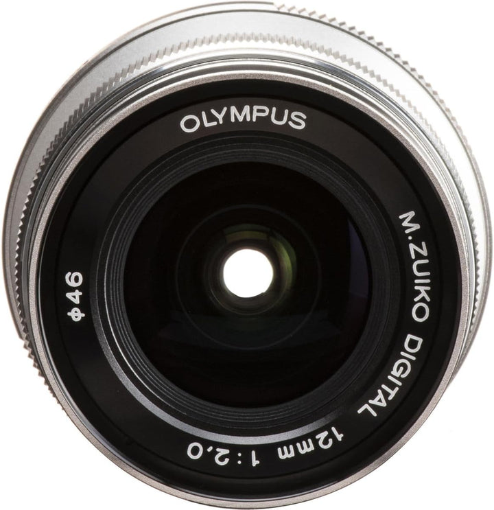 Olympus 12 mm f/2.0 Objektiv silber, silber