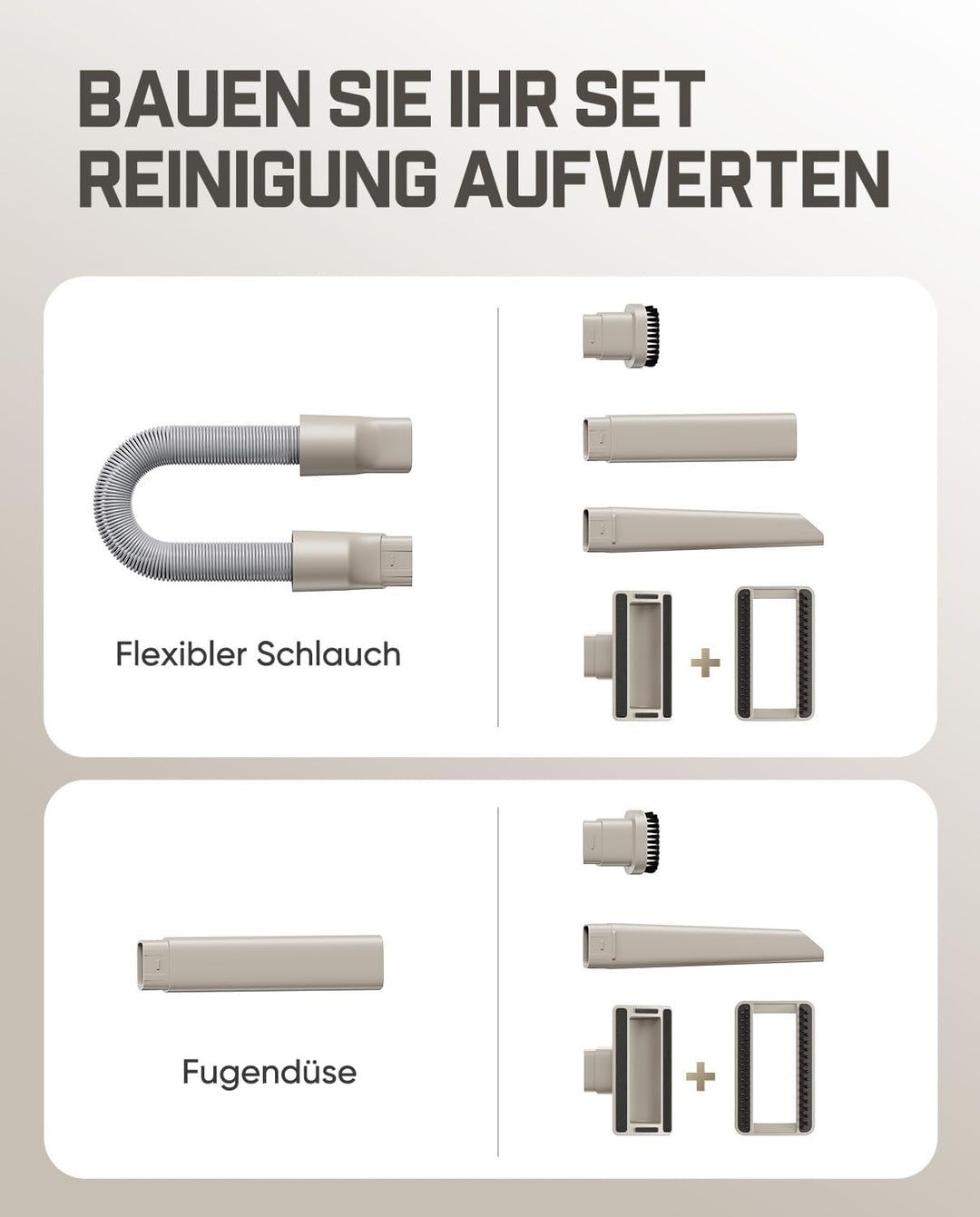 Fanttik Slim V10 Ultra kabelloser Autostaubsauger, 4-in-1 Mini Handstaubsauger mit 19 kPa Saugkraft,