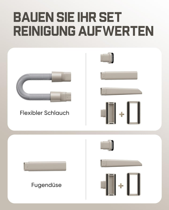 Fanttik Slim V10 Ultra kabelloser Autostaubsauger, 4-in-1 Mini Handstaubsauger mit 19 kPa Saugkraft,