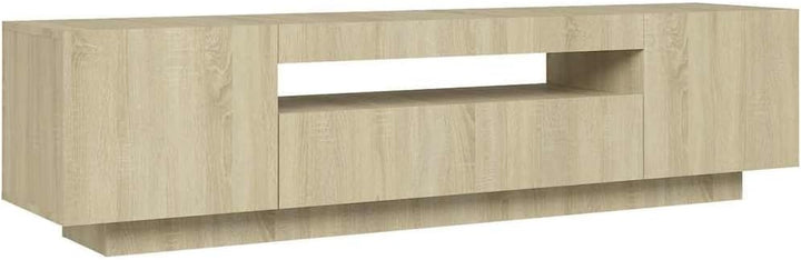 vidaXL TV Schrank mit LED-Leuchten Lowboard Sideboard Fernsehschrank Fernsehtisch TV Möbel Tisch Boa