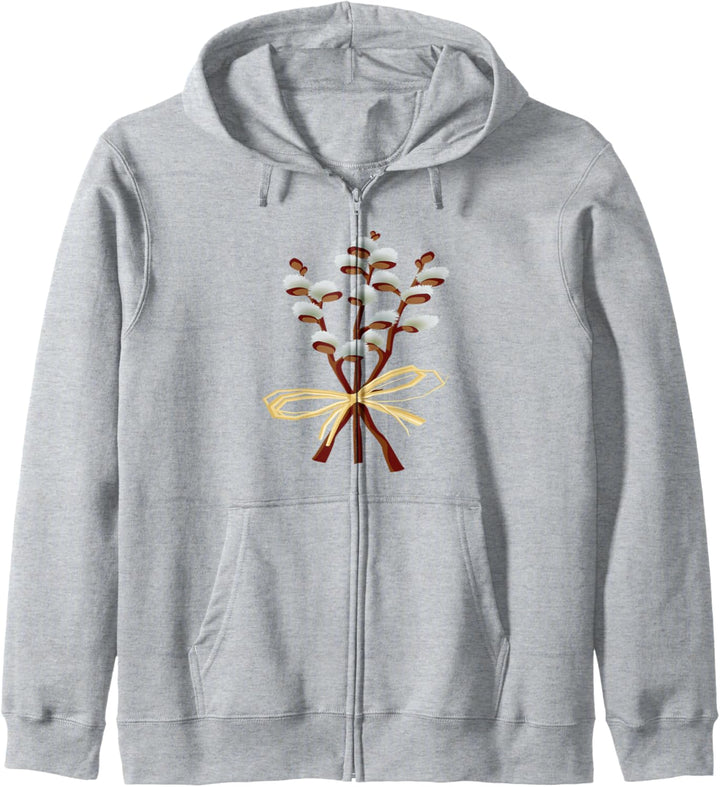Pussywillow Pflanze Kapuzenjacke
