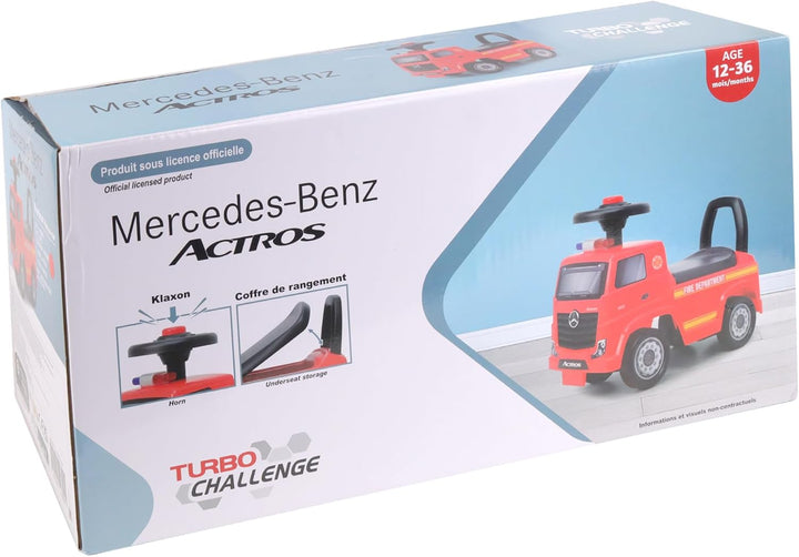TURBO CHALLENGE - Mercedes Actros Feuerwehrmann – Lauflernhilfe – 119300 – Freiräder – Rot – max. 23