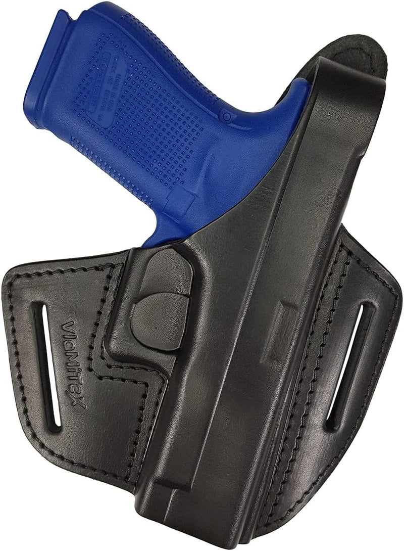 VlaMiTex OWB Leder Holster für Glock 17 19 22 23 25 31 32 34 35 37 B39 - Mod. 19 / 23 / 32, B39 - Mo