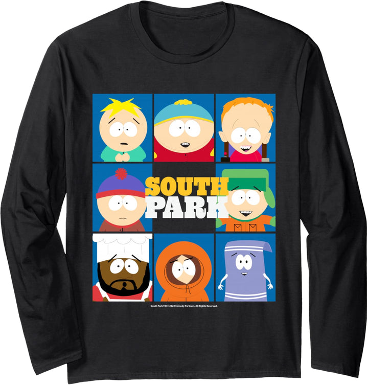 South Park Cast Gerahmt zusammen Langarmshirt