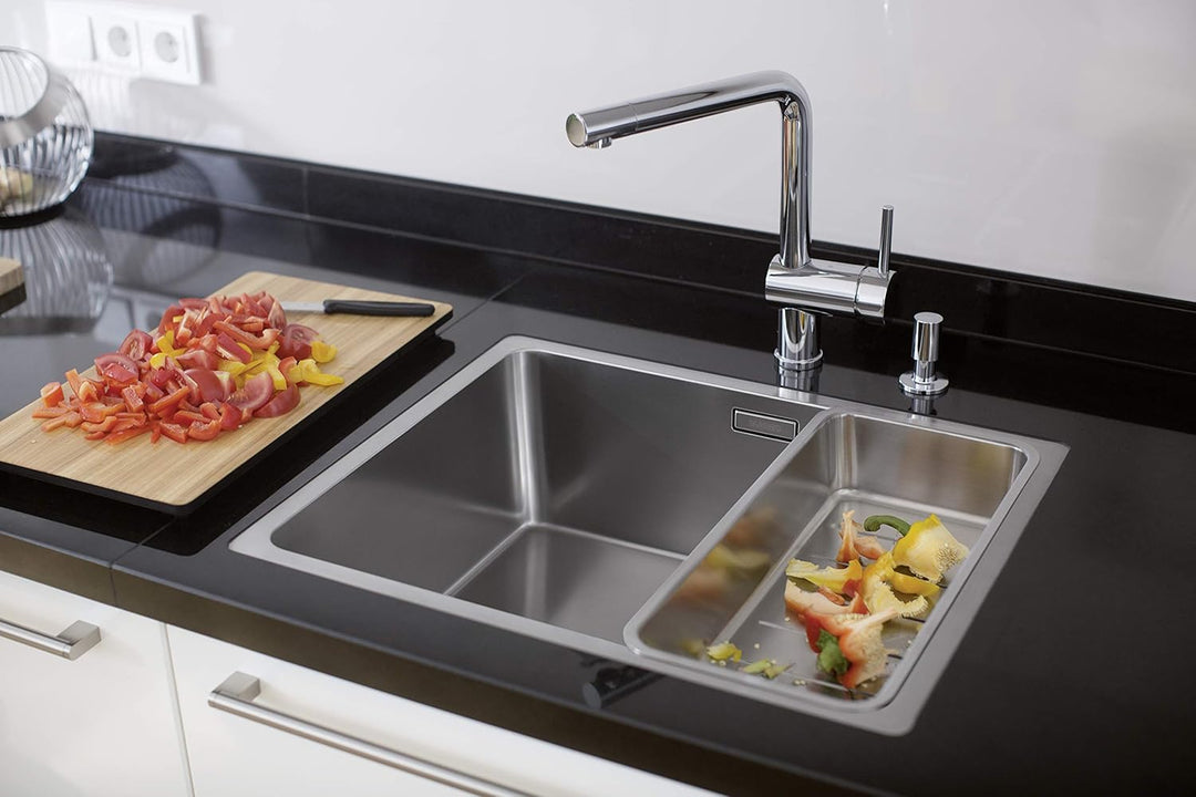 BLANCO LEMIS XL 6 S-IF - Edelstahlspüle für die Küche für 60 cm breite Unterschränke - Mit IF-Flachr