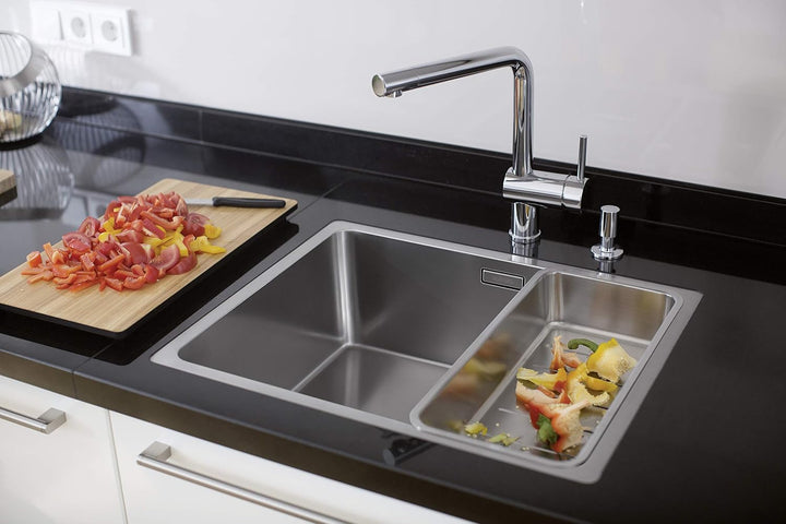 BLANCO LEMIS XL 6 S-IF - Edelstahlspüle für die Küche für 60 cm breite Unterschränke - Mit IF-Flachr