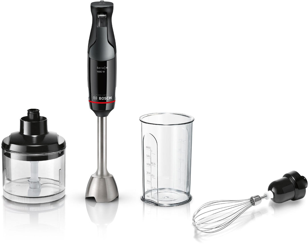 Bosch, Stabmixer, ErgoMaster Serie 4, 1000 Watt, dynamische Geschwindigkeitsregelung, QuattroBlade S