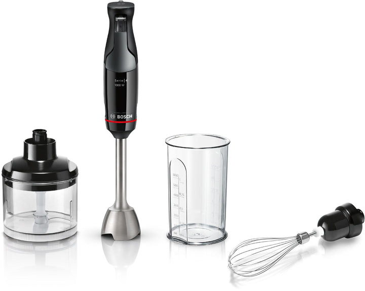 Bosch, Stabmixer, ErgoMaster Serie 4, 1000 Watt, dynamische Geschwindigkeitsregelung, QuattroBlade S