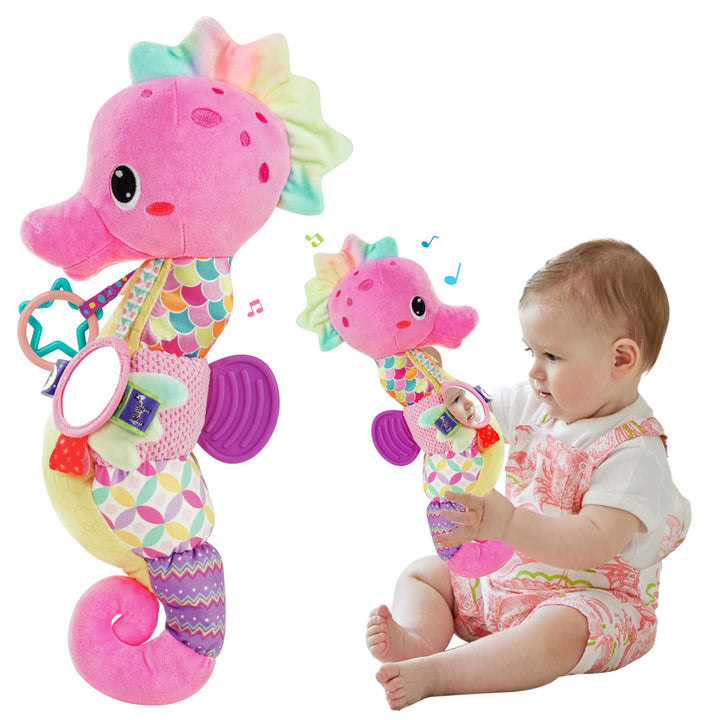 Baby Spielzeug 0 3 6 9 12 Monate Musikspielzeug, Montessori Sensorik Spielzeug Baby Geschenk Mädchen