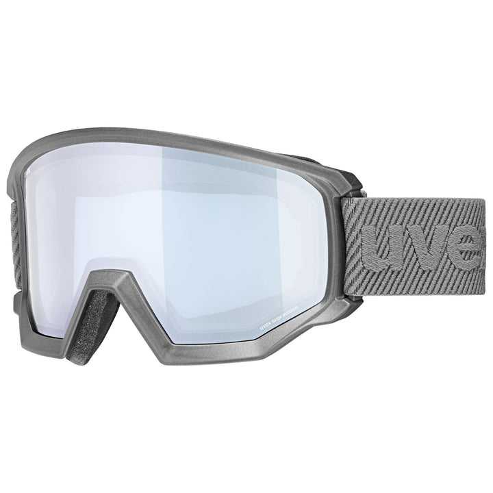 Uvex Unisex Athletic Fm Skibrille (1er Pack) Einheitsgrösse rhino mat/silver-blue, Einheitsgrösse rh