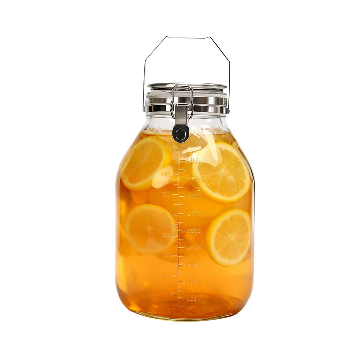 5L Glasverschlossenes Glas – Aufbewahrungsbehälter mit Schnappverschluss – Fermentiergläser – Fermen