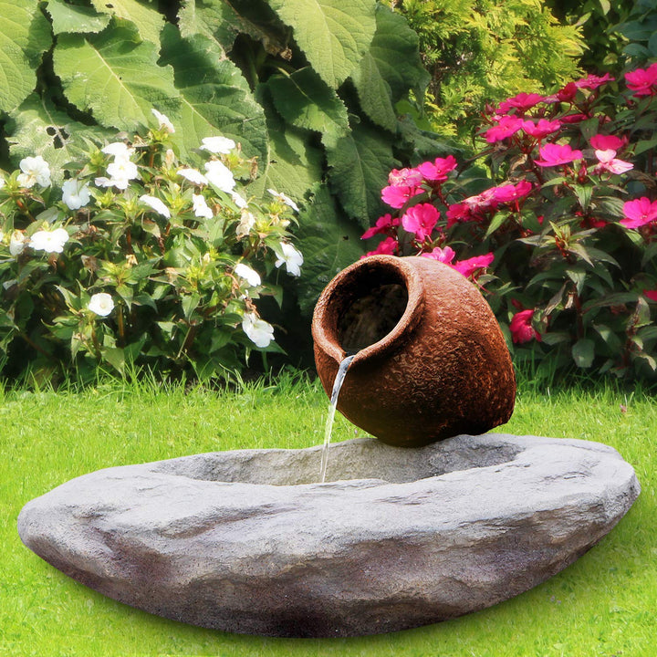Gartenbrunnen Brunnen Zierbrunnen Zimmerbrunnen Springbrunnen Brunnen 230V Wasserfall Wasserspiel fü