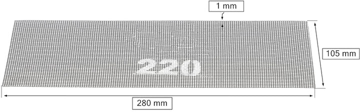 KOTARBAU® 50er Set Schleifgitter für Rigipsschleifer zum Schleifen von Trockenbau 220 220 50, 220 50