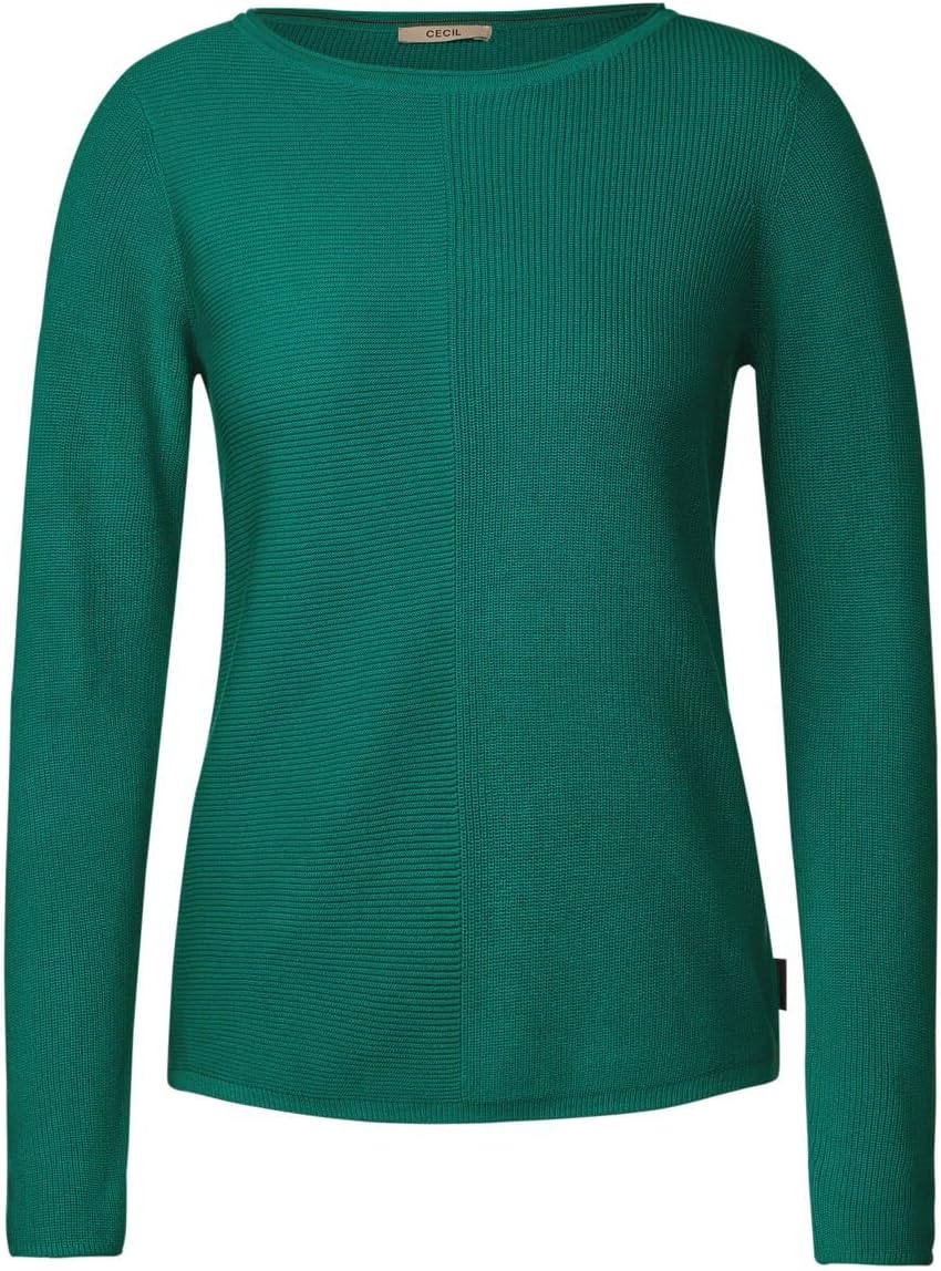 CECIL Damen B302225 Strickpullover, smaragd Green, XL