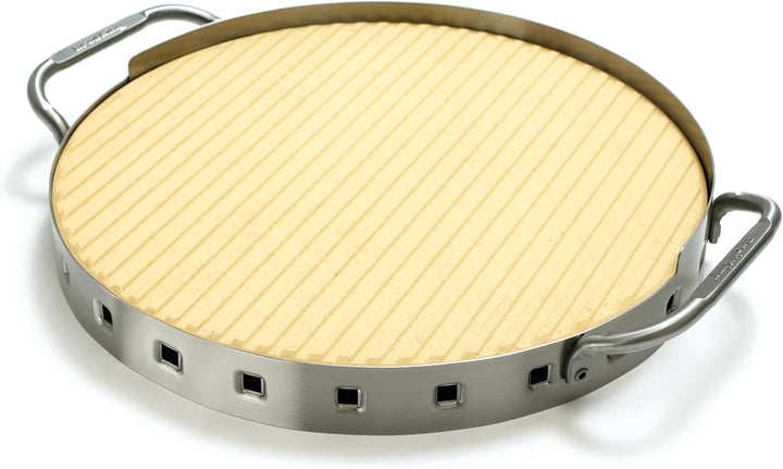 Broil King 69816 Profi Pizzastein mit Edelstahlstütze
