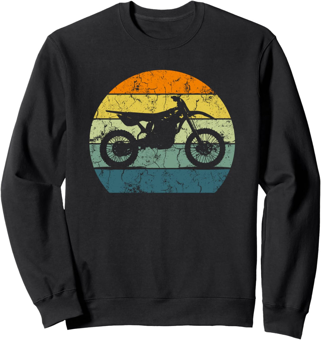 Dirt Bike Motocross Motorcycle Vintage Retro Moto Rider Gift Sweatshirt