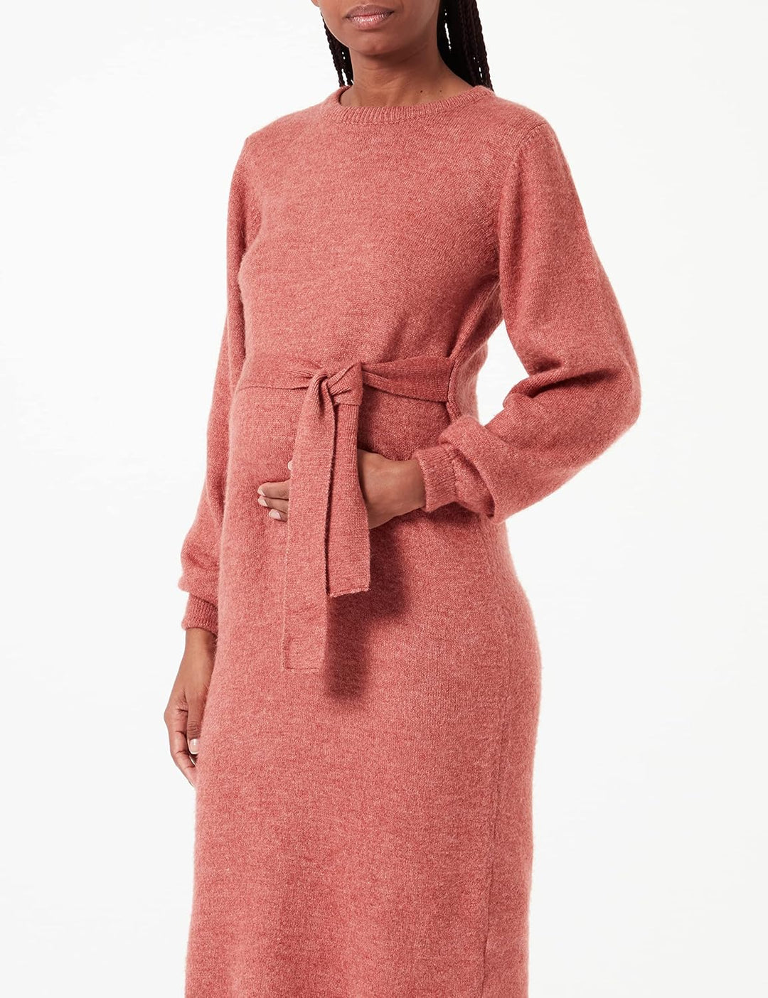 Noppies Damen Dress Pembroke Longe Sleeve Kleid 44 Cedar Wood - P894, 44 Cedar Wood - P894