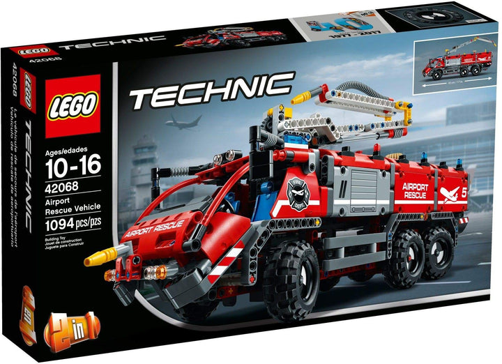 Lego Technic 42068 - "Flughafen-Löschfahrzeug Konstruktionsspiel, bunt Flughafen Löschfahrzeug, Flug