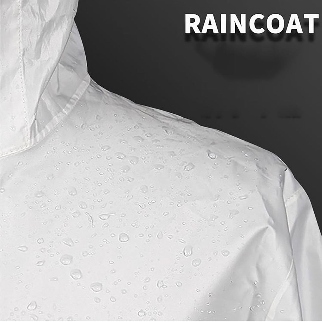 Regenanzug Herren, Wasserdicht Atmungsaktiv 2 Teilig Regenkleidung Reflektierend Regenjacke und Rege
