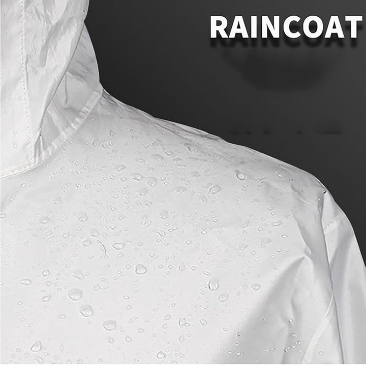 Regenanzug Herren, Wasserdicht Atmungsaktiv 2 Teilig Regenkleidung Reflektierend Regenjacke und Rege