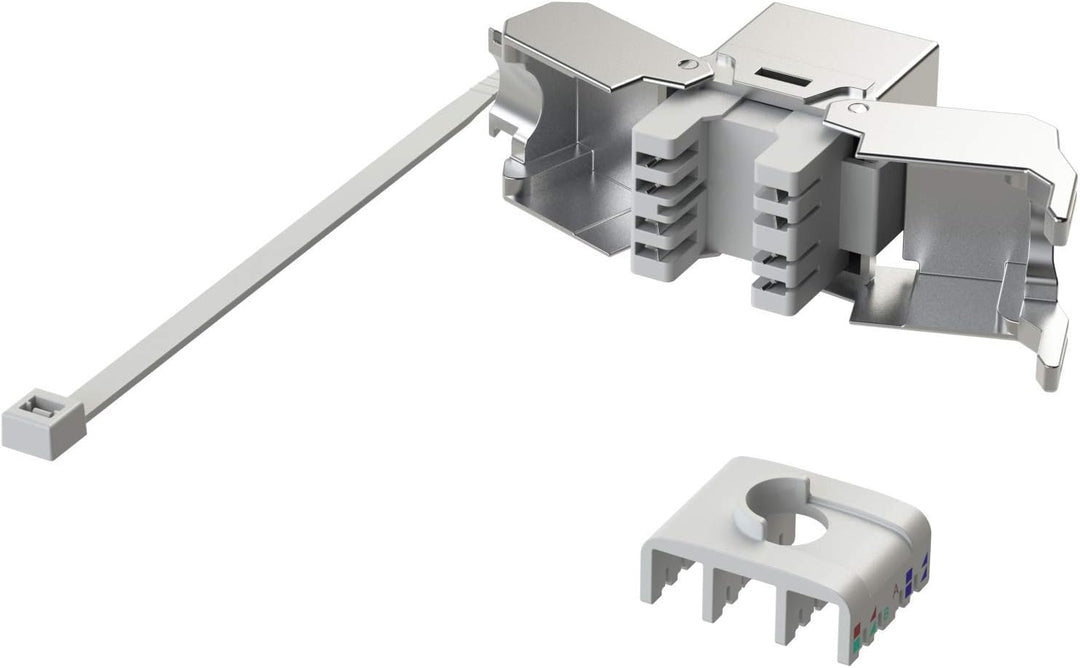 LINKUP - RJ45 Connectors Cat6A (12 Pack) Shielded Keystone Jack Metal Die-Cast Field Modular Termina