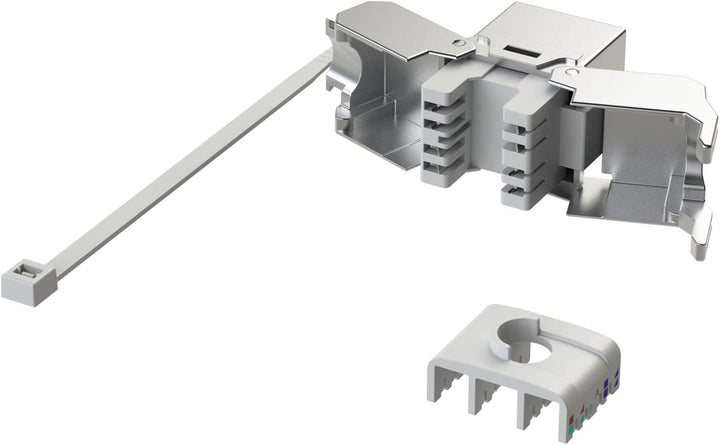 LINKUP - RJ45 Connectors Cat6A (12 Pack) Shielded Keystone Jack Metal Die-Cast Field Modular Termina