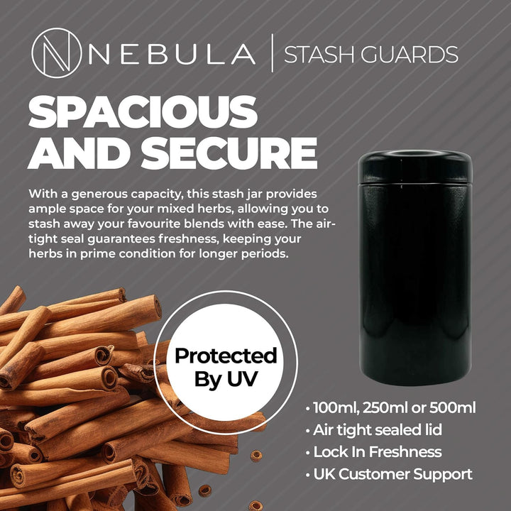 Nebula, StashGuard-Gläser, UV-Glas, luftdichter, geruchsneutraler UV-Aufbewahrungsbehälter, geruchsd