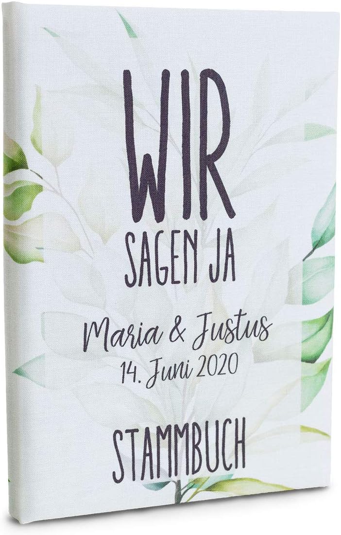 Hochzeitideal Stammbuch der Familie Familienstammbuch bedruckten Buchbinderleinen (517 - Tamino pers