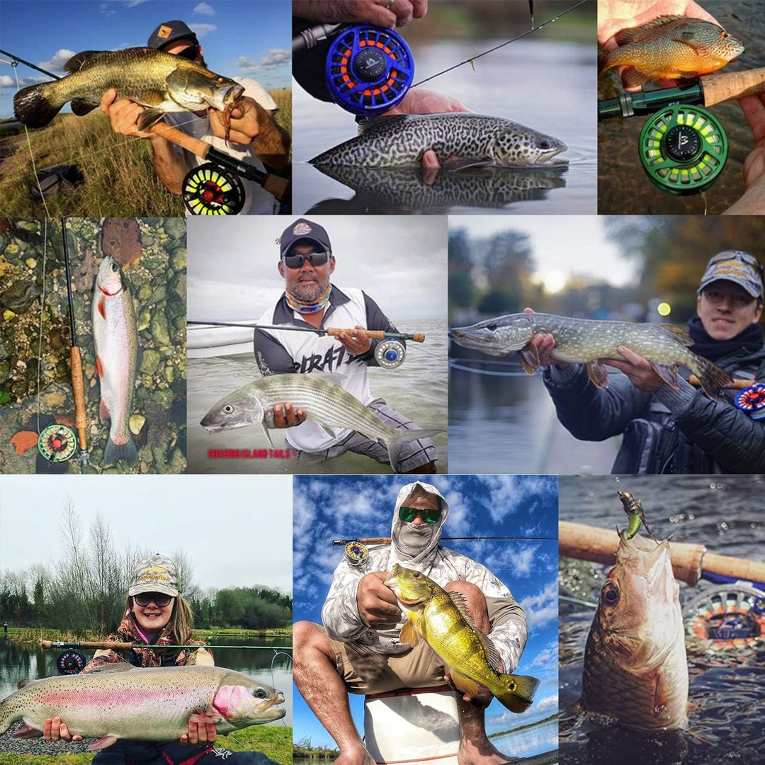 MAXIMUMCATCH Fliegenrolle Avid Serie Fliegenfischen Rollen grosser Spulenkern in 1/3, 3/4, 5/6, 7/8,