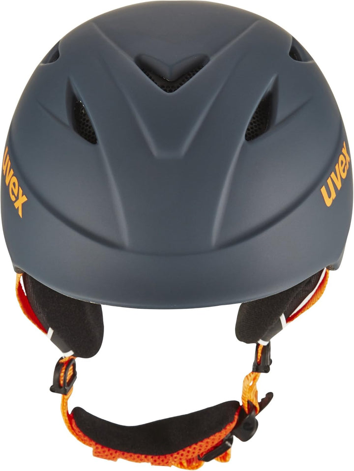 Uvex Kinder Airwing 2 Skihelm 52-54 cm titanium-orange mat, 52-54 cm titanium-orange mat