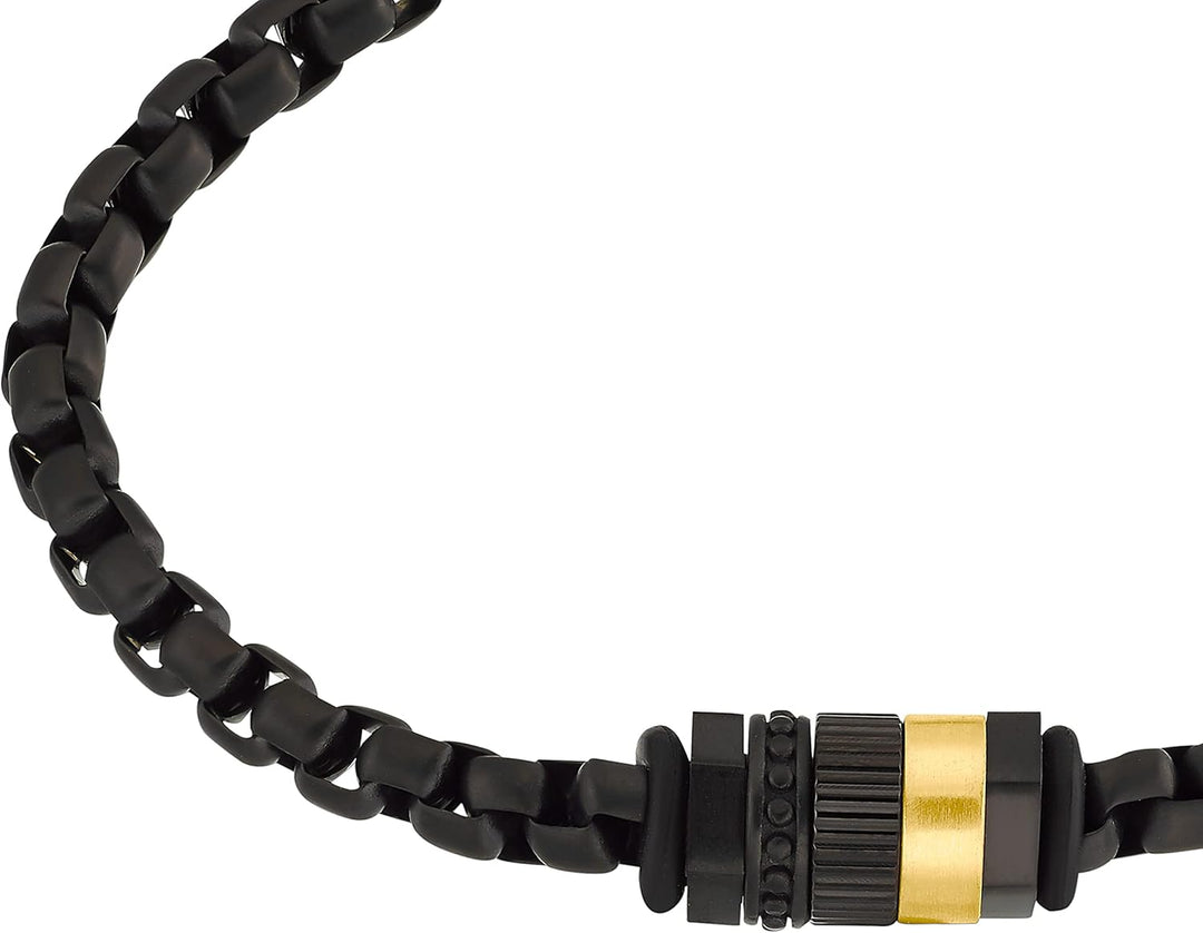 s.Oliver Armband Edelstahl Herren Armschmuck, 20+2 cm, Bicolor, Kommt in Schmuck Geschenk Box, 20349