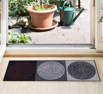 Salonloewe Fussmatte waschbar Nestor 50x75 cm SLD0847-050x075 50 cm x 75 cm Grau, 50 cm x 75 cm Grau