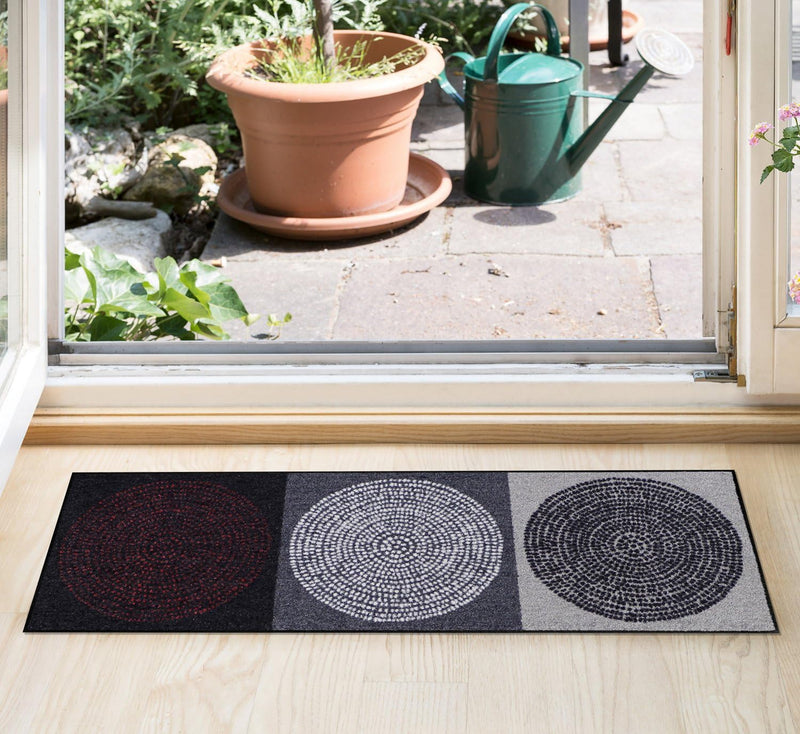 Salonloewe Fussmatte waschbar Nestor 50x75 cm SLD0847-050x075 50 cm x 75 cm Grau, 50 cm x 75 cm Grau