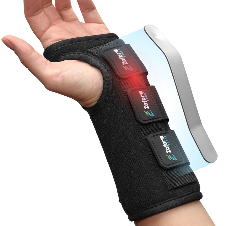 Karpaltunnel Handgelenkstütze mit Metallschiene-Stabilisator - Zur Linderung von Tendinitis Arthriti