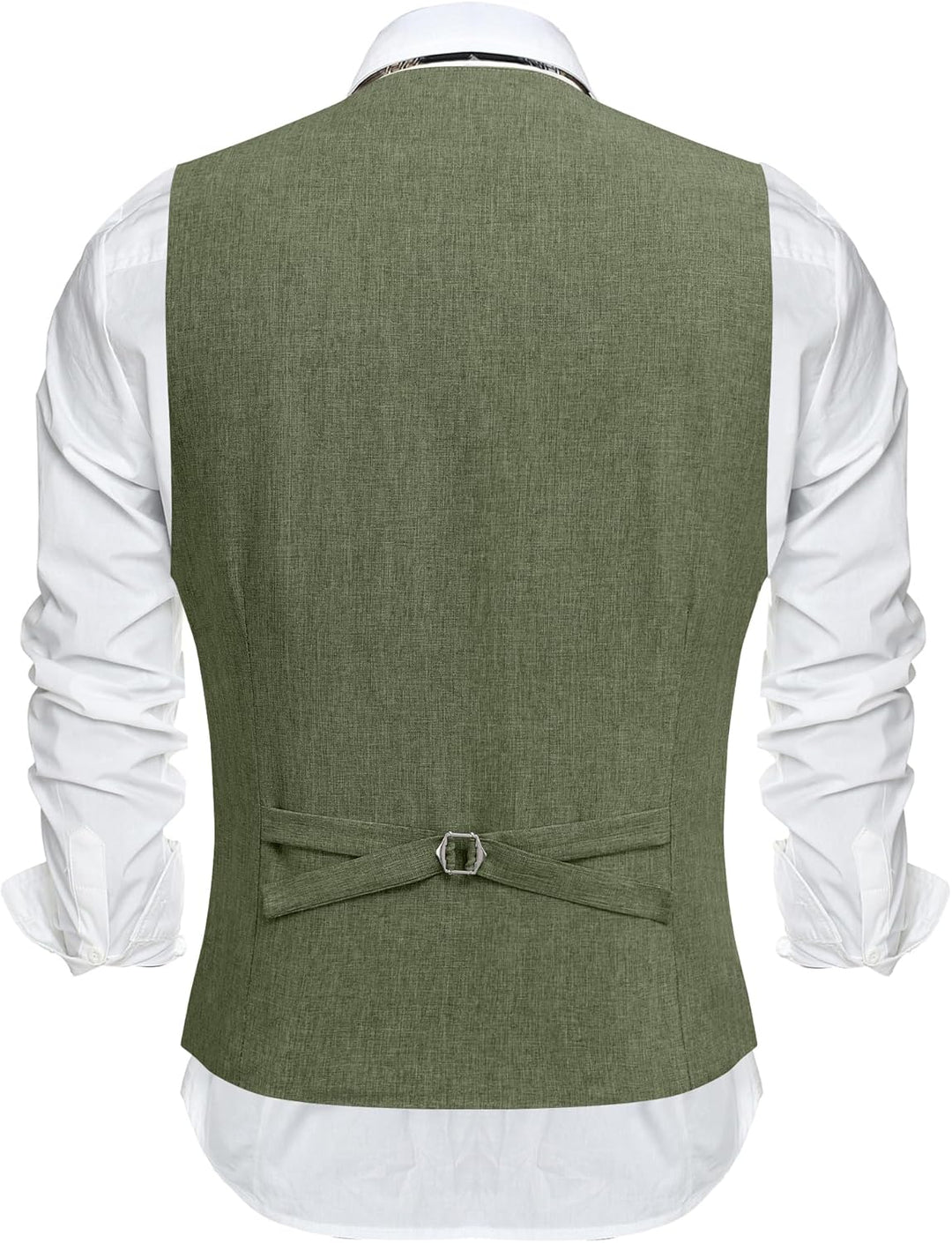 COOFANDY Weste Herren Anzug mit Taschen Anzugweste Gilet Casual Hochzeitsweste V-Ausschnitt Business