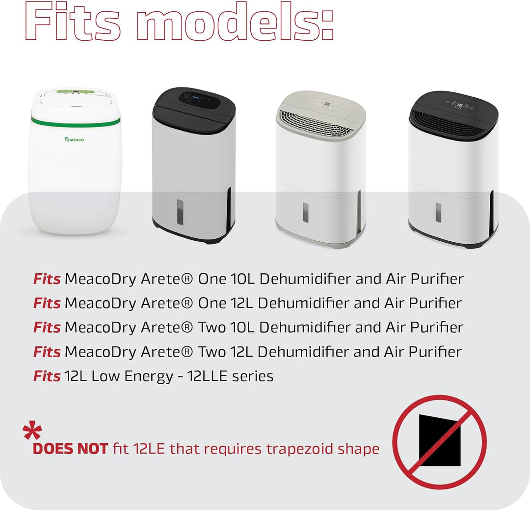 Spares2go HEPA-Filter kompatibel mit Meaco 12L 12LE Niedriger Energieverbrauch Platinum Luftentfeuch