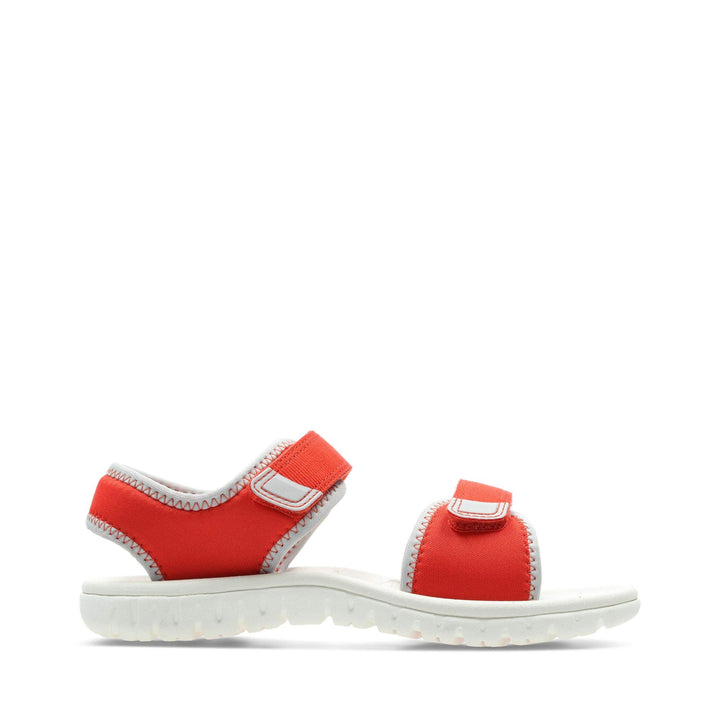Clarks Surfing Tide K Slingback Sandalen, 28.5 EU Orange Orange Synthetic