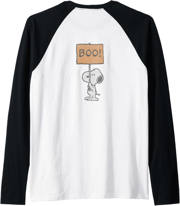Peanuts Halloween Boo Raglan