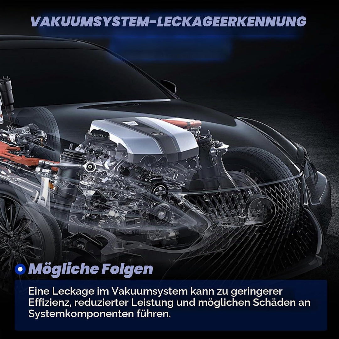 MRCARTOOL Nebelmaschine KFZ Rauchmaschine Lecksuchgerät mit Druckanzeige, EVAP Kraftstofflecks Detek