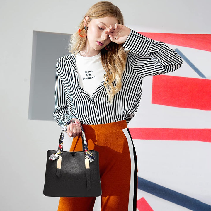 PORRASSO Damen Handtasche Mode Henkeltasche Schultertasche Wasserdicht Umhängetasche Beuteltasche To