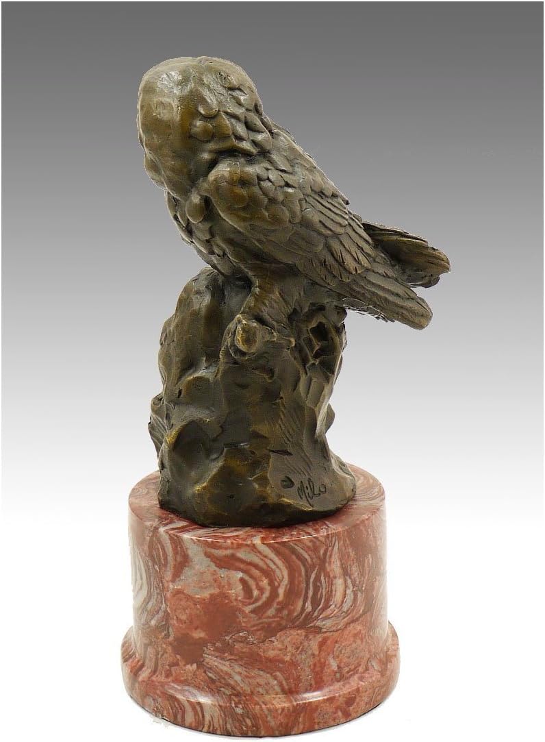 Kunst & Ambiente - Tierskulptur aus Bronze - Zwei Eulen - signiert von Milo - Eule in Bronze - Eulen